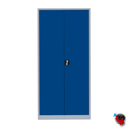 Artikel Nr. 530352 - Stahl-Aktenschrank - Stahlschrank - Werkzeugschrank - 92 x 50  x 195 cm - blaue Türen - extra tief 50 cm - Lieferzeit sofort- Preishammer  ! 
